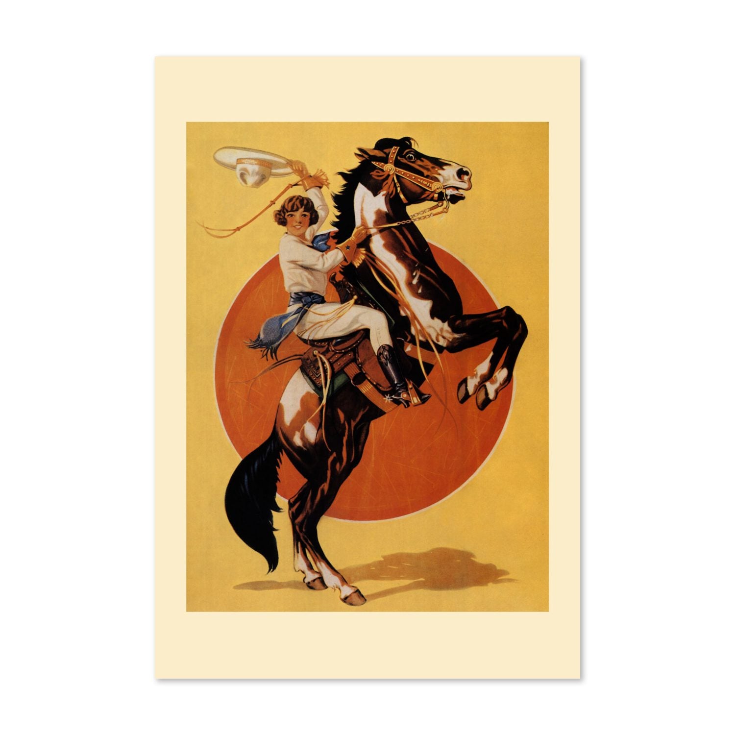 Days of the Golden West Rodeo poster print